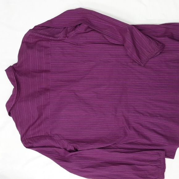Quizz Woman Stretch Fitted Blouse in Maroon Woman's 20 - Picture 5 of 8